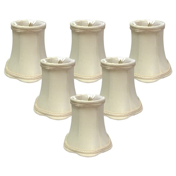 Royal Designs Decorative Trim Scallop Bell Eggshell 5-inch Chandelier ...