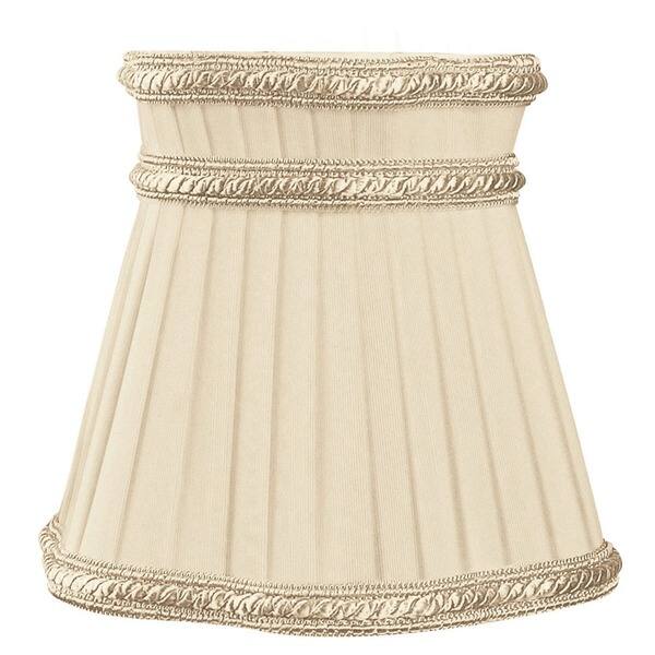 Shop Royal Designs Beige Pleated With Decorative Top Trim Empire