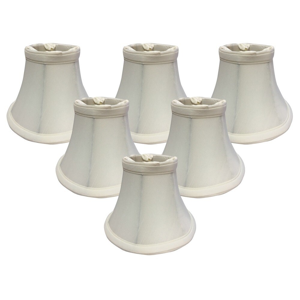 Royal Designs Blue Modified Bell Chandelier Lamp Shades, 3 Royal Designs Blue Modified Bell Chandelier Lamp Shades, 3