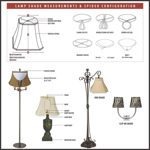 Royal Designs Burgundy True Bell Chandelier Lamp Shade, 3