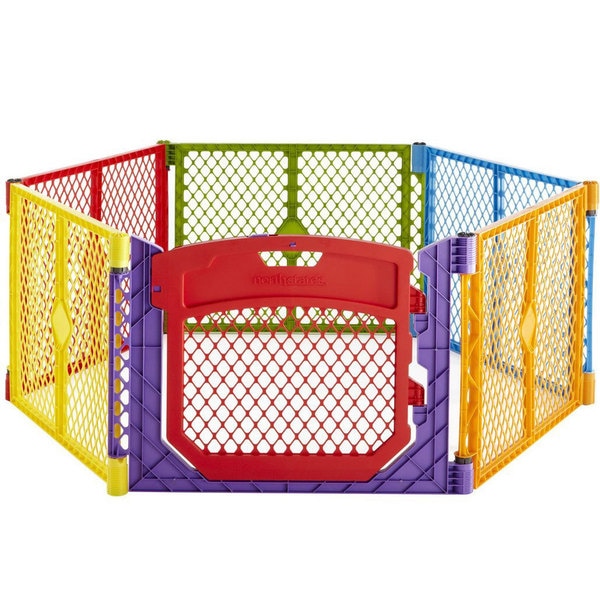 north states superyard colorplay 6 panel freestanding gate