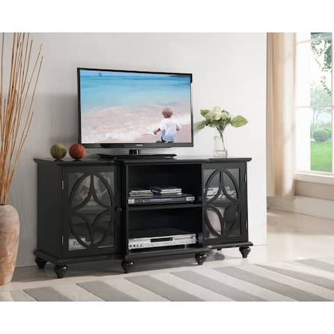 K and B Furniture Co Inc Black Wood 47-inch Entertainment Center