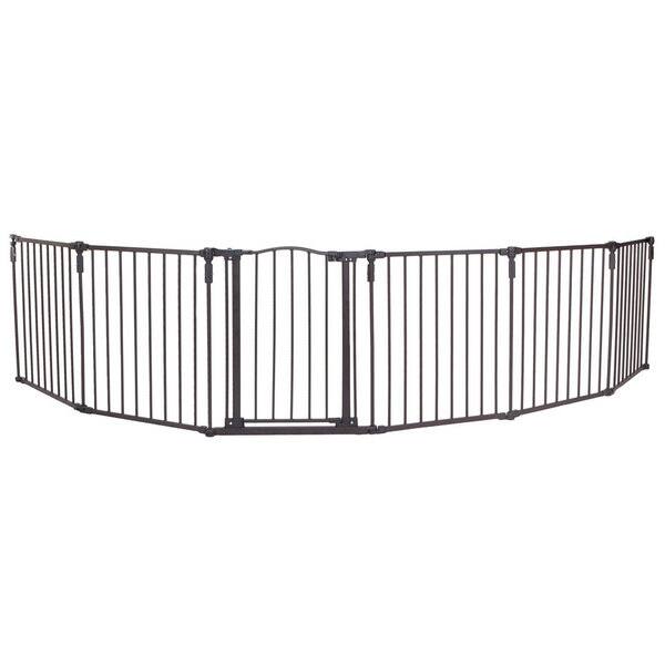 North States 3 In 1 Arched Decor Metal Superyard Six Panel Bronze 24 X 30