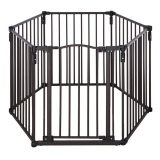 North States 3-in-1 Arched Décor Metal Superyard Six-Panel Bronze 24/" x 30/"