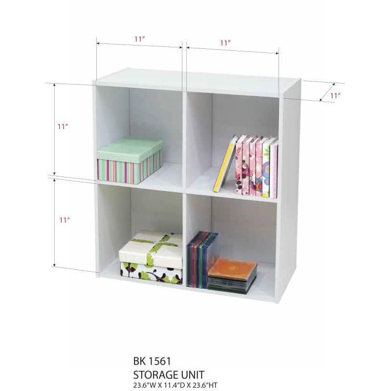 4 Cube Organizer Storage Bookcase