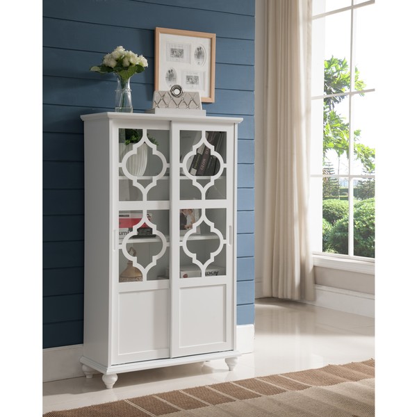 K And B Furniture White Wood Curio Cabinet Free Shipping K And B Furniture White Wood Curio Cabinet