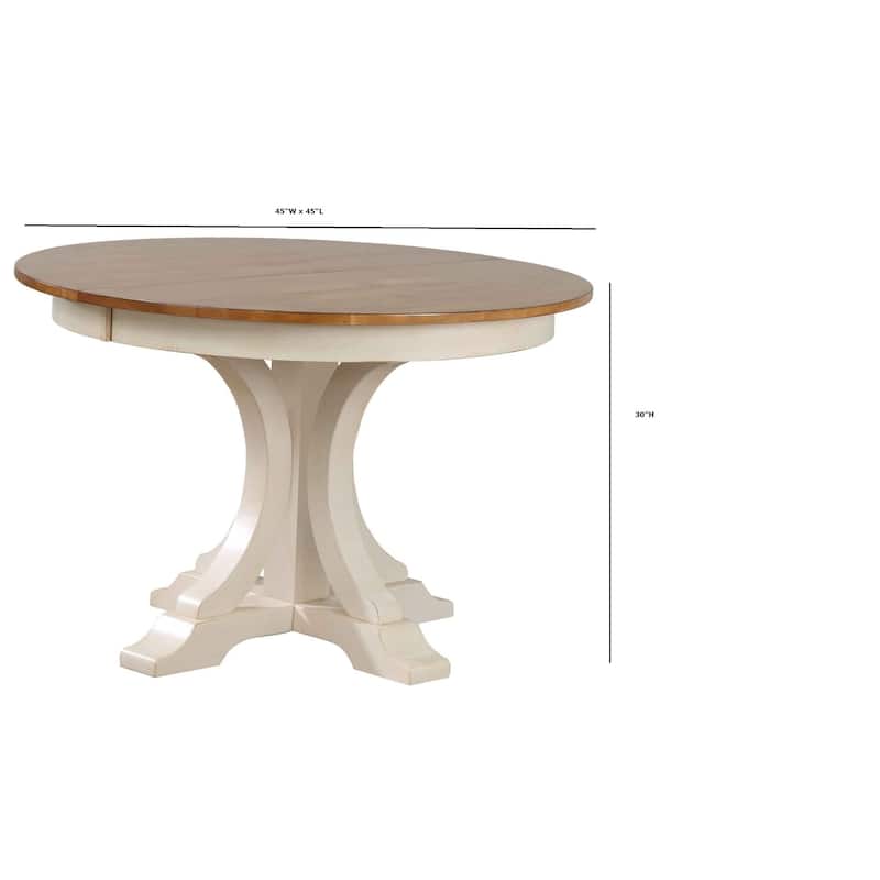 Round Art Deco Dining Table - N/A