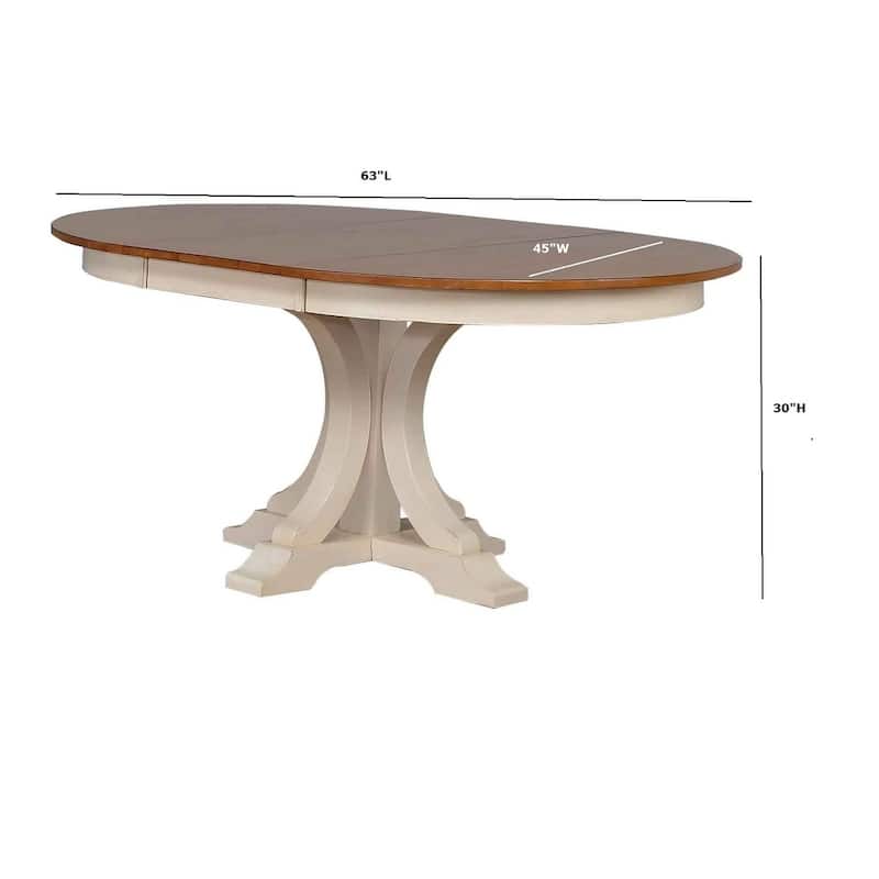 Round Art Deco Dining Table - N/A
