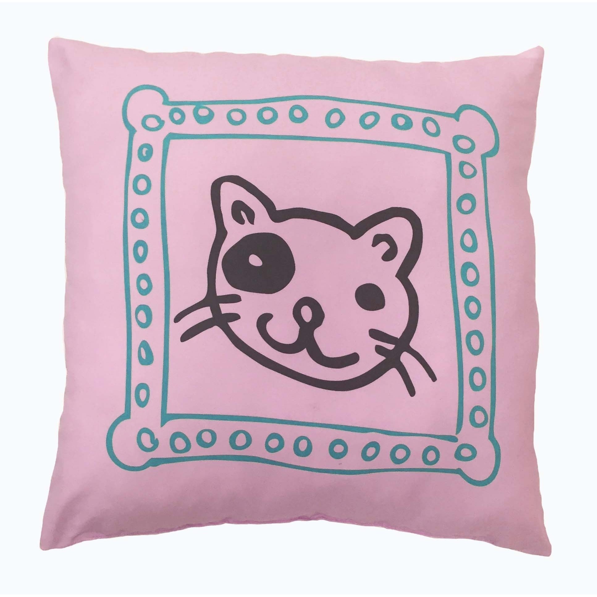 Cat S Meow Pink Microfiber Decorative Throw Pillow Ebay 039 Cat S Meow Pink Microfiber