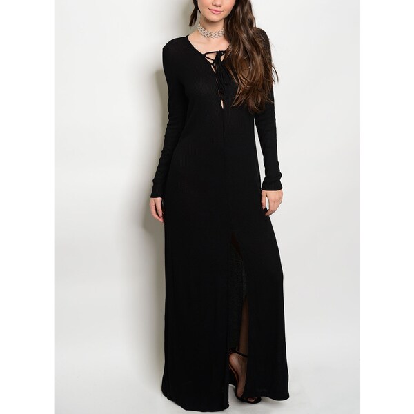 long black stretchy dress