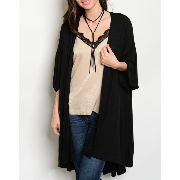 womens oversized black cardigan