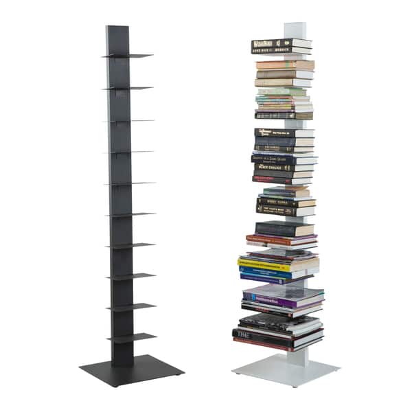 Shop Euro Style Sapiens 60 Bookcase Tower In Anthracite