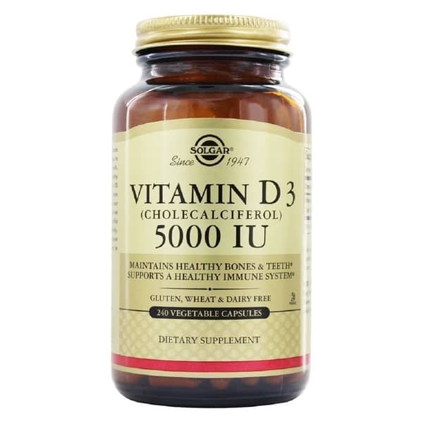 Solgar Vitamin D3 Cholecalciferol 5000 Iu 240 Vegetable Capsules