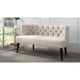 preview thumbnail 3 of 27, Celine Performance Fabric Tufted Settee Bench by Jennifer Taylor Home