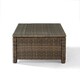 Bradenton Wicker Glass Top Sectional Outdoor Coffee Table - Thumbnail 1