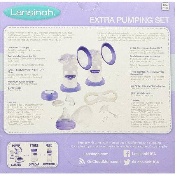 Shop Lansinoh Extra Pumping Set Free Shipping On Orders Over 45