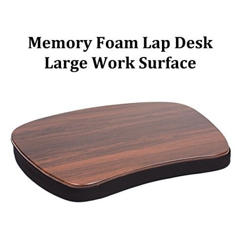 Sofia + Sam Brown Oversized Memory Foam Lap Desk for Laptops - Size Large