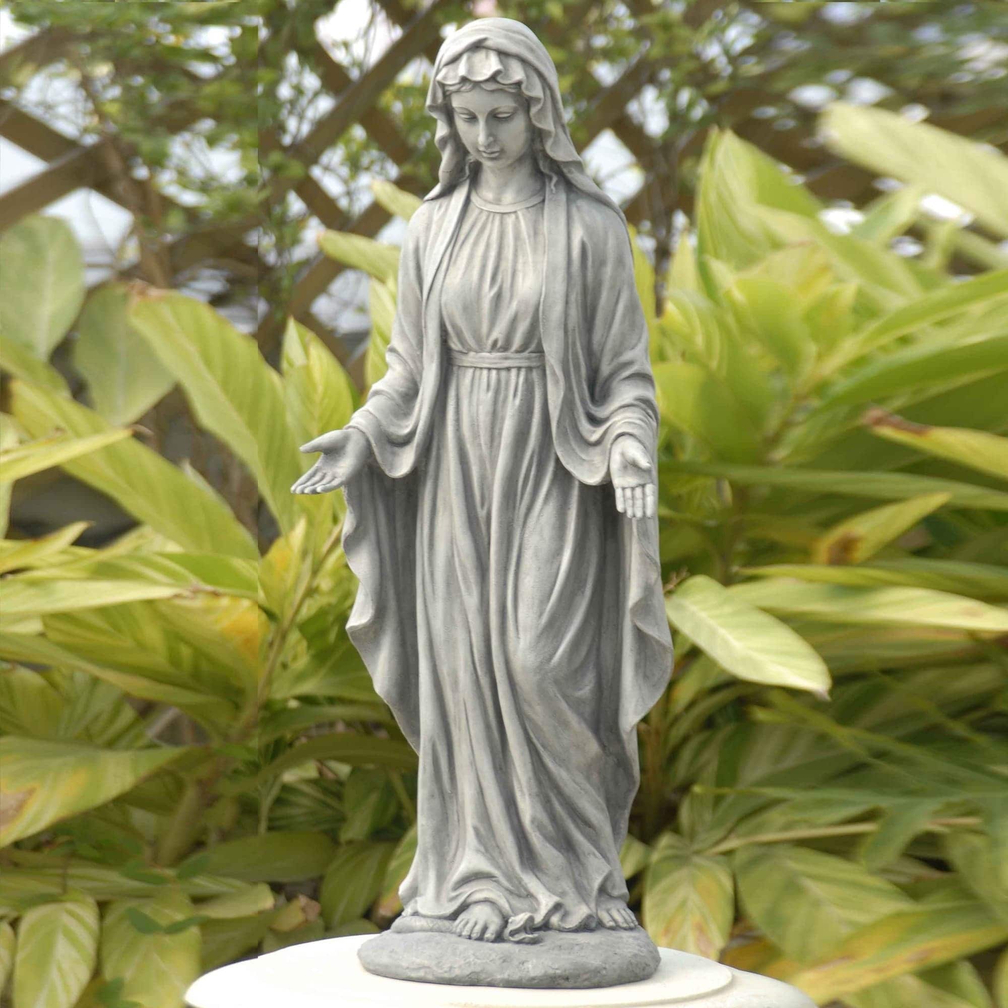 Shop Virgin Mary Outdoor Garden Statue On Sale Overstock