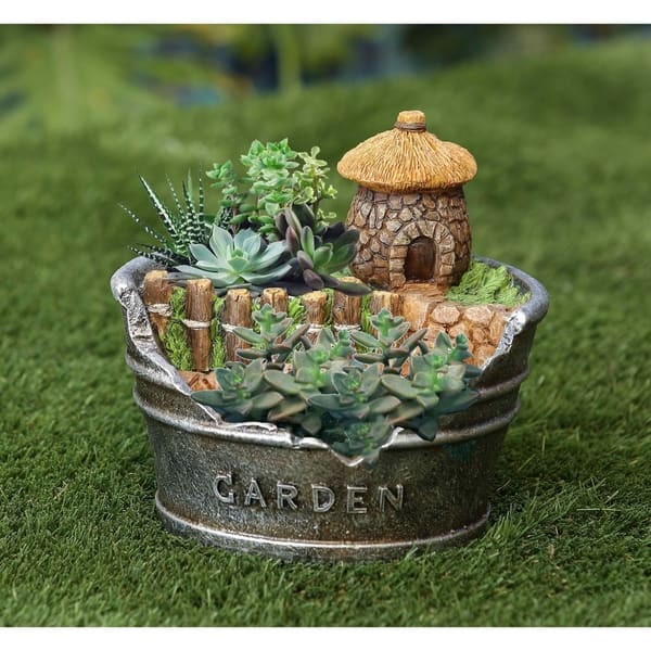Shop Acorn House Planter Miniature Fairy Garden On Sale