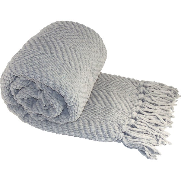 Boon Jumbo Knitted Tweed Oversized Throw - jumbo 60" x 80"