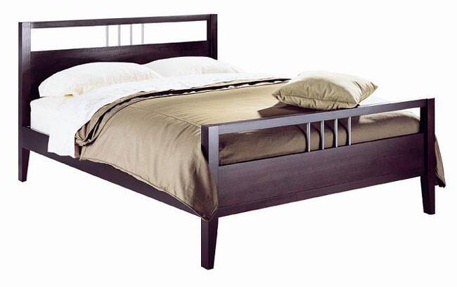 Chrome Accented Twin-size Platform Bed