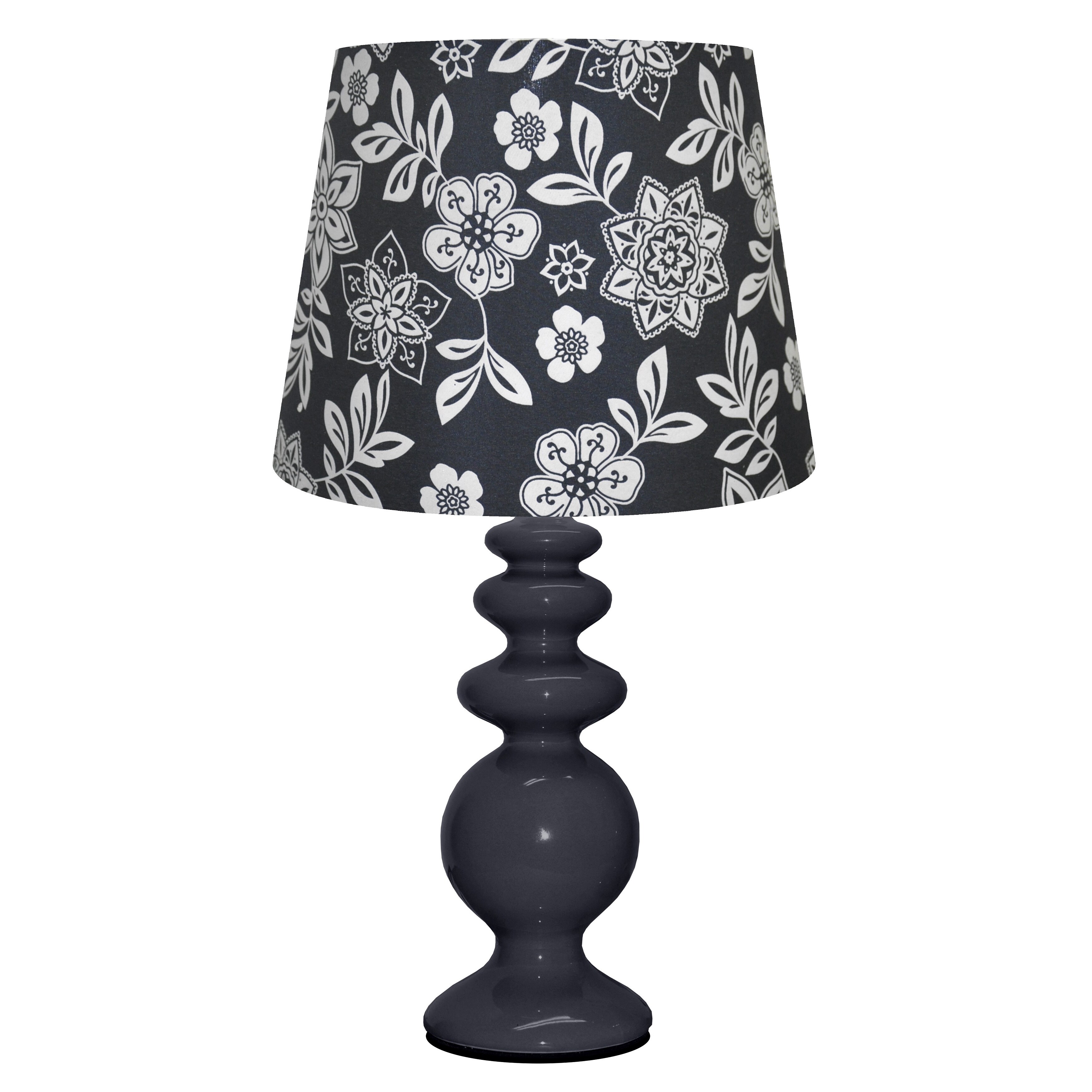white floral lamp shade