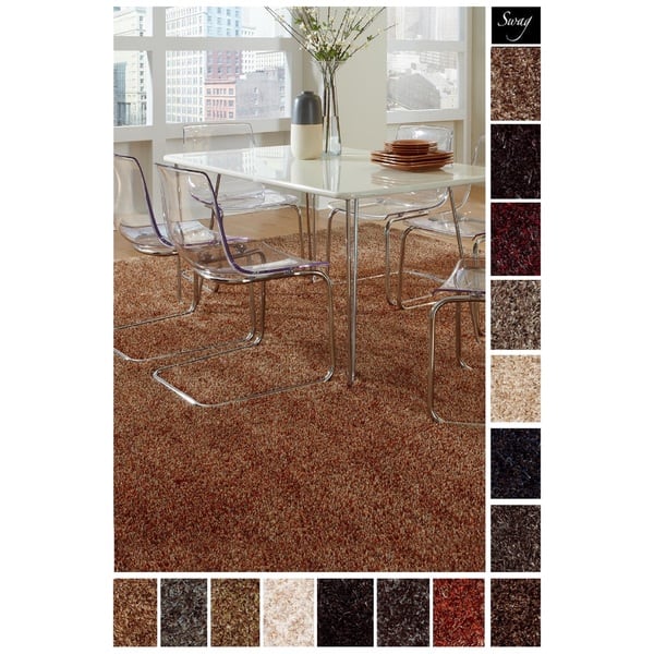 Super Shag Area Rug Shaw Swag Collection Sizzling 6 Feet Round. 