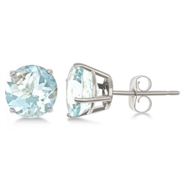 2 50ct Aquamarine Stud Earrings Sterling Silver G Set 2 50ct Aquamarine Stud Earrings Sterling Silver G Set