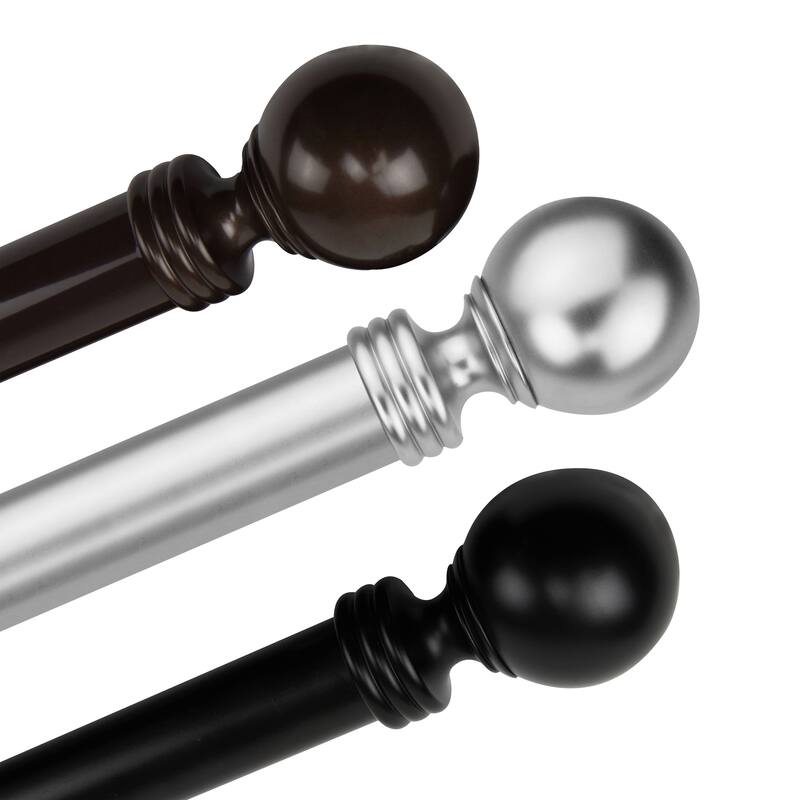 InStyleDesign Sondra 1.5-inch Custom Cut Length Curtain Rod (Up to 16 inches)