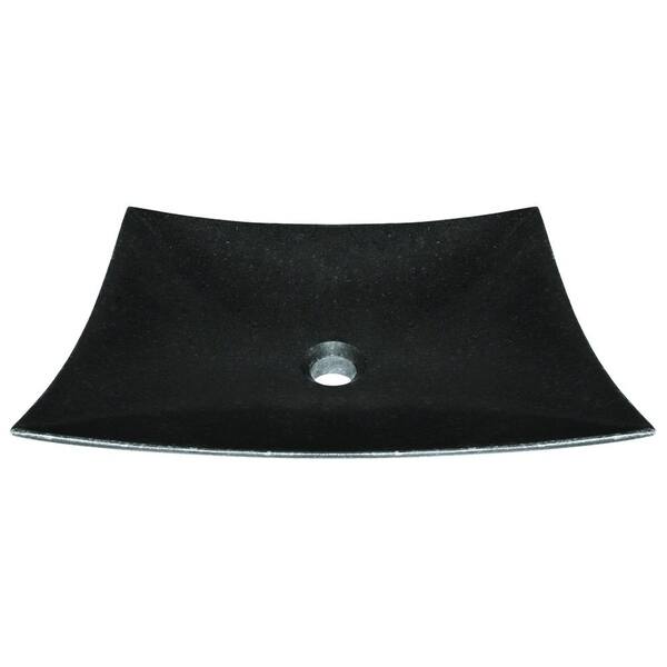MR Direct Stone Vessel Sink in Honed Basalt White Granite with 731 Faucet and Pop-Up Drain in Brushed Nickel