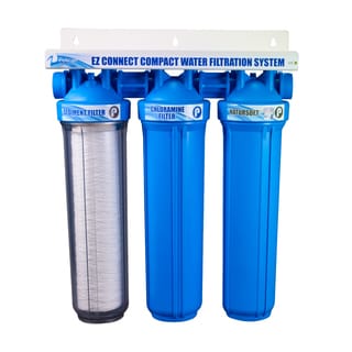 EZ-Connect Compact Water Filter / Softener Combo - Blue - Bed Bath ...