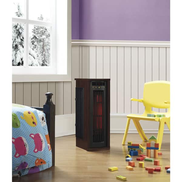 Portable Cherry Electric Infrared Quartz Oscillating Tower Heater - On Sale  - Bed Bath u0026 Beyond - 15079868