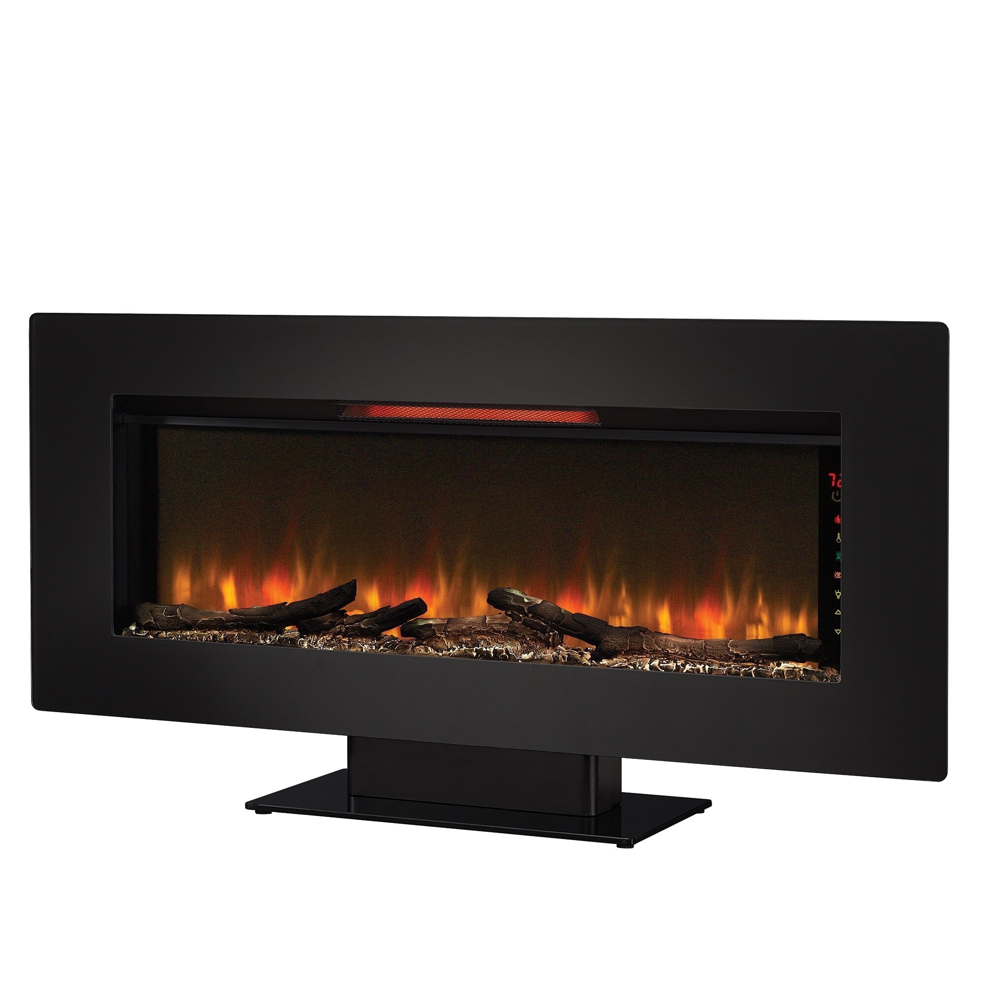 Shop Felicity 47 Wall Mounted Infrared Quartz Fireplace Black