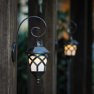 Shop Pure Garden Outdoor Solar Light Sconce (Set of 2 ...