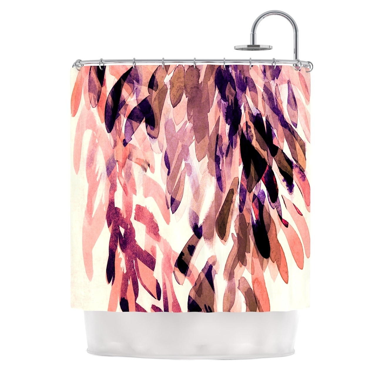 Shop Kess Inhouse Iris Lehnhardt Abstract Leaves I Orange Brown