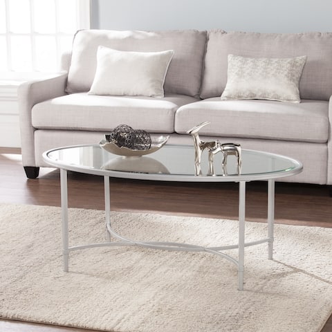 Tail Tables Online At Our Best Living Room Harper Blvd Quaker Metal Gl Oval Tail Table Silver