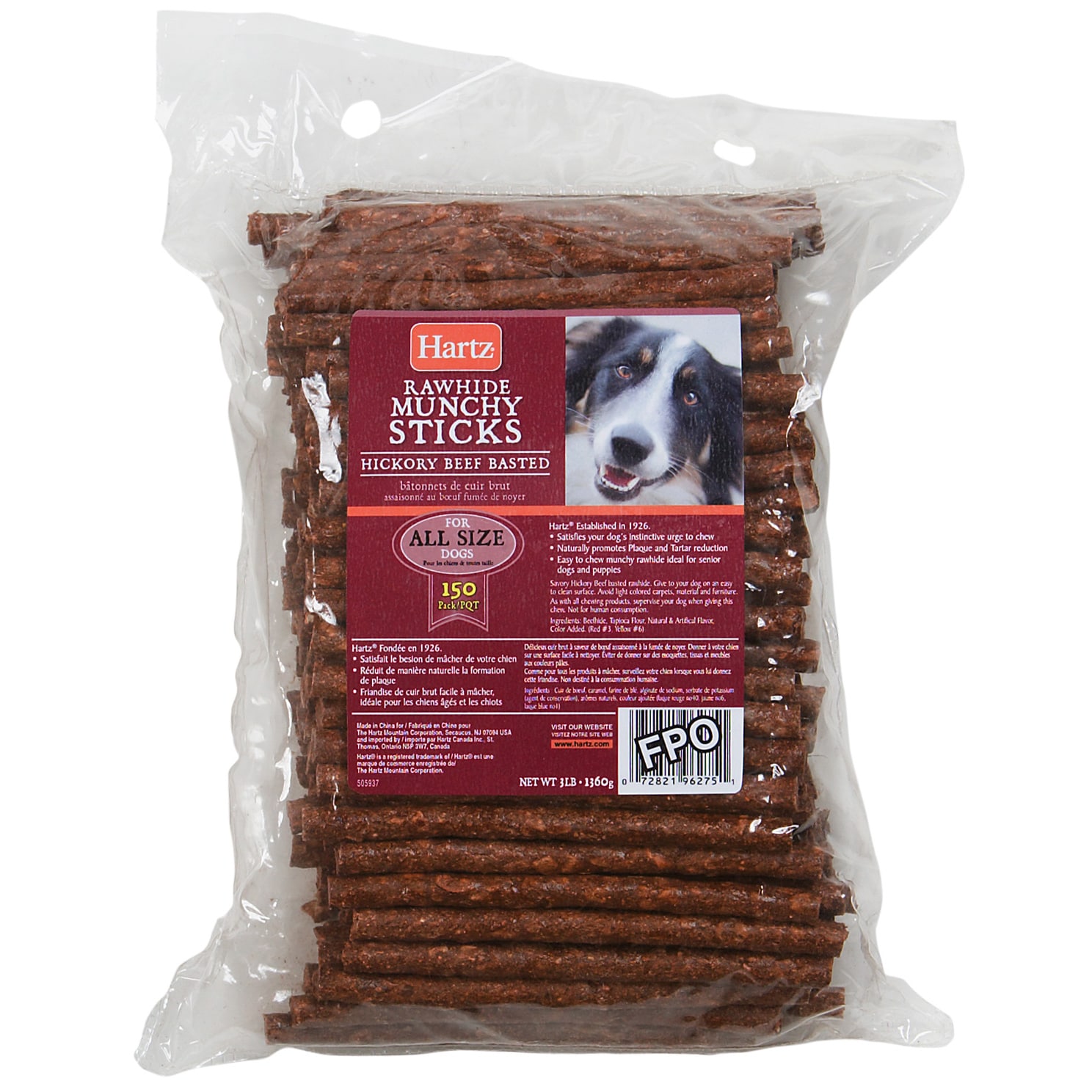 Hartz Dental Hickory Beef Flavored Rawhide Munchy Sticks eBay