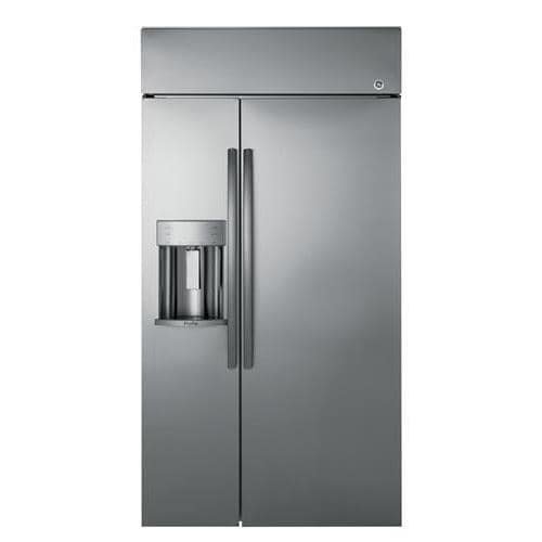 GE  Profile Series 48" Built-In Side-by-Side Refrirator with Dispenser (2 - Stainless Steel - Side by Side)