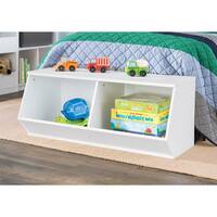 closetmaid kidspace white stackable angled bin