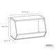 angled toy storage bin