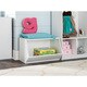 closetmaid kidspace white stackable angled bin