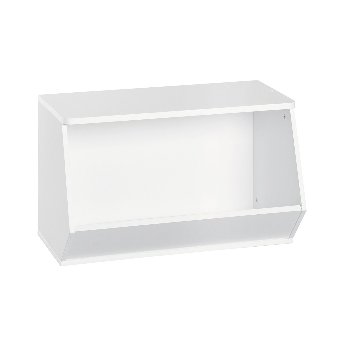 Shop Closetmaid Kidspace White Stackable Angled Bin Free
