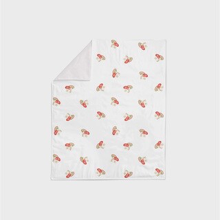 Oliver Gal Signature Collection 'Mushroom' Minky Blanket