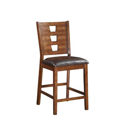 Chaz Winslow Dark Cappuccino Counter-height Chairs (Set of 2)