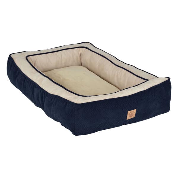 SnooZZy Chevron Chenille Bumper Dog Bed