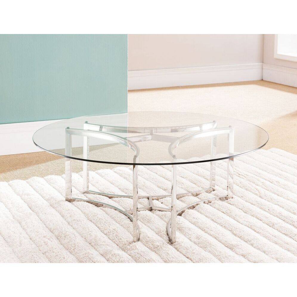 Santana Modern Silver Coffee Table