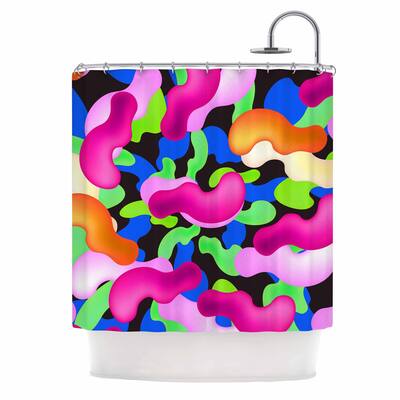 KESS InHouse Danny Ivan "Thing" Purple Pink Shower Curtain (69x70) - Multi - 69 x 70