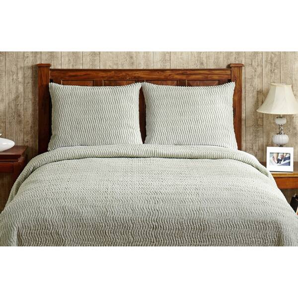 Better Trends Natick Cotton Tufted Chenille Bedspread King Size in Natural  (As Is Item) - Bed Bath & Beyond - 15103195