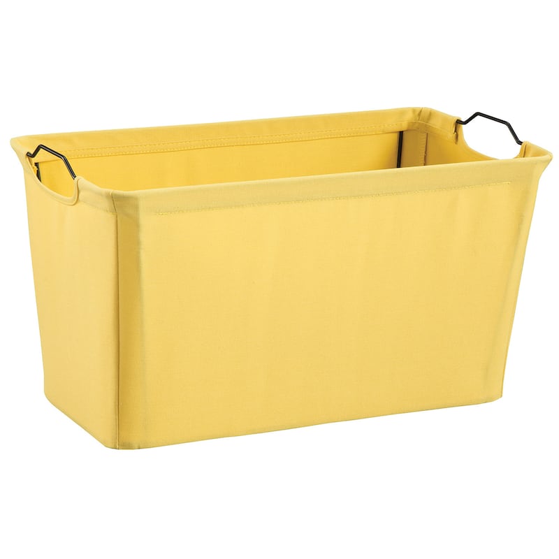 ClosetMaid Wire Frame Wide Fabric Bin - Yellow