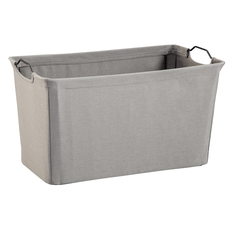 ClosetMaid Wire Frame Wide Fabric Bin - Dark Gray
